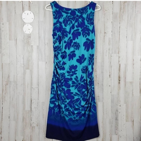 🆕 LUXE By Carmen Marc Valvo Womens Dress Sleeveless Floral Hawaiian size 14W - Picture 5 of 15